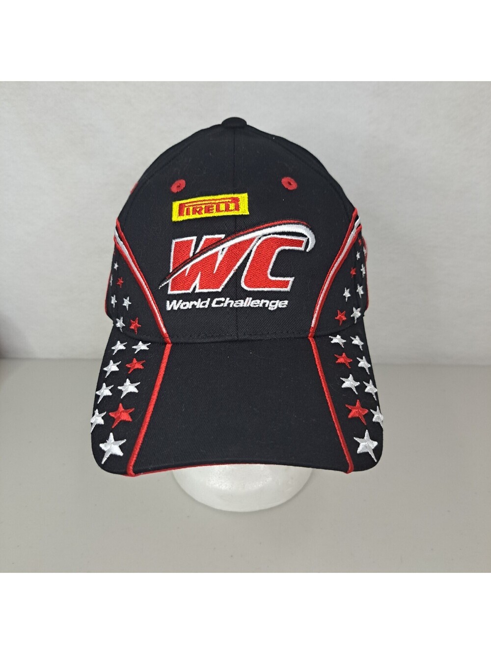PIRELLI World Challenge Austin Circuit Of The Americas Hook Loop Hat Black Stars
